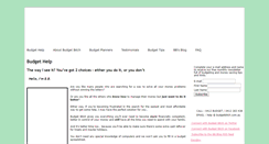 Desktop Screenshot of budgetbitch.com.au