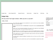 Tablet Screenshot of budgetbitch.com.au